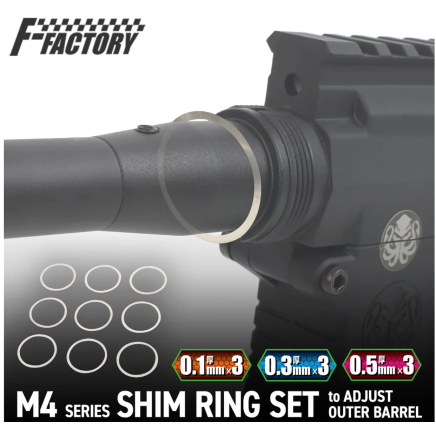 Laylax M4 Series Outer Barrel Adjustment Shim Ring Set [FirstFactory]