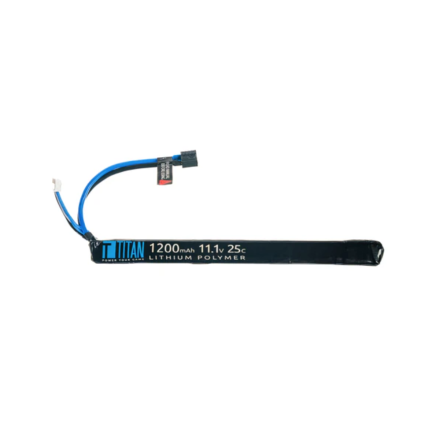 Titan Power LiPo 1200mAh 11.1v 25C AK Style Stick T-Plug (Deans)