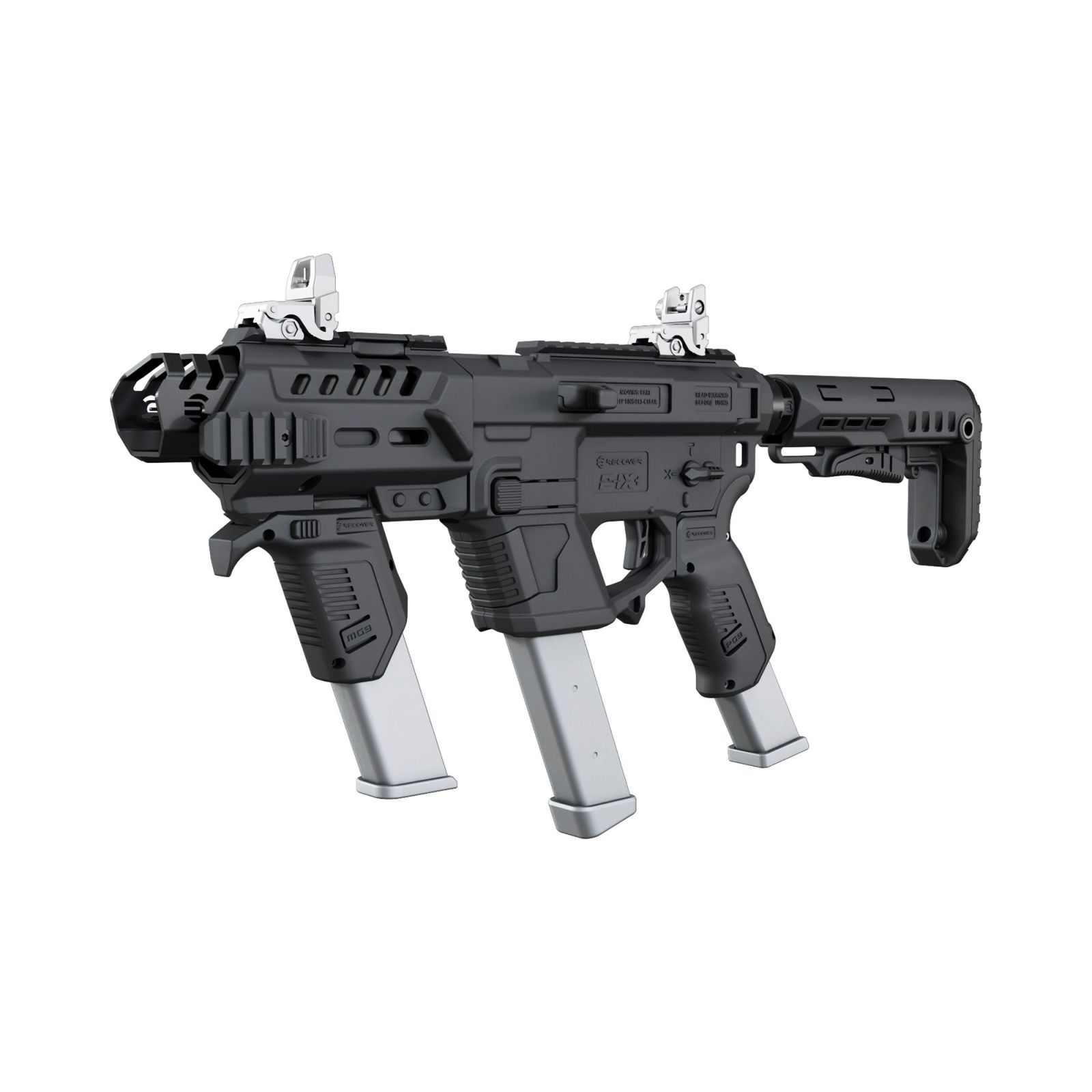 Recover Tactical P-ix+ Full Carbine Body Kit For Glock - Black